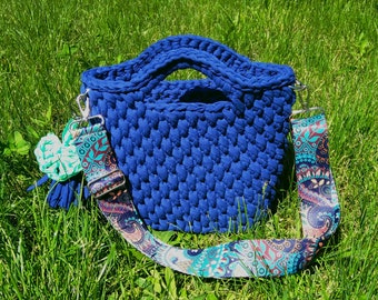 Coton Crochet Bag with Detachable Strap