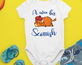 A Wee Bit Scottish Baby Snapsuit Bodysuit