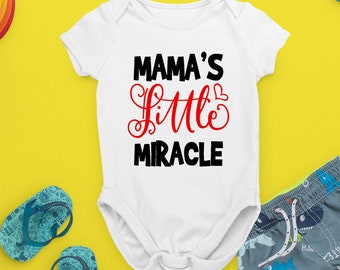 Mama's Little Miracle Baby Snapsuit Bodysuit