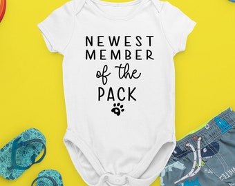 Newest Member of the Pack Baby Snapsuit Bodysuit