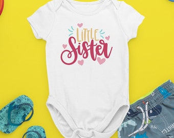 Little Sister Baby Snapsuit Bodysuit