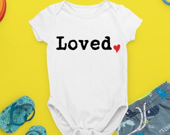 Loved <3 Baby Snapsuit Bodysuit