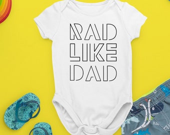 Rad Like Dad Baby Snapsuit Bodysuit