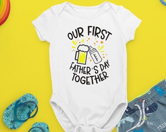 Our First Father’s Day Baby Snapsuit Bodysuit