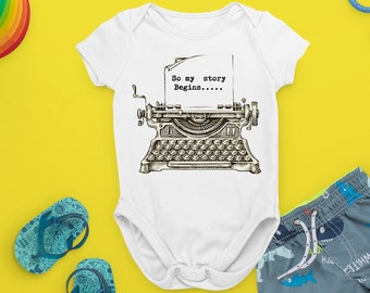 So My Story Begins Baby Snapsuit Bodysuit