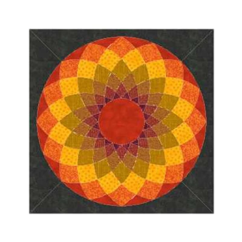 Quilt Pattern Rounded Small Round Flowers Quilt - Etsy