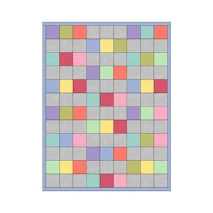 Modern Nine Patch Crib Quilt Pattern: Easy DIY (PDF Pattern)