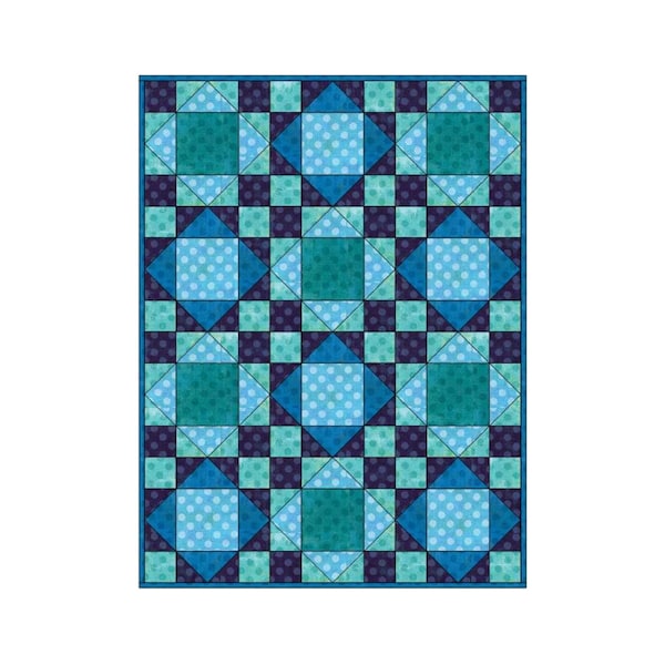 Big Block Baby Quilt Pattern Etsy