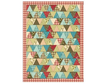 Quilt pattern, one block triangles, size 36 x 48 inches