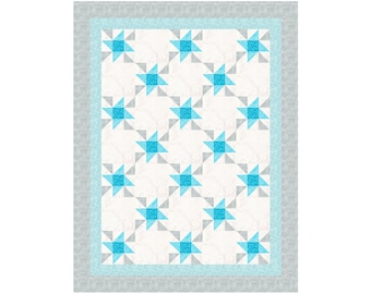 Babyquiltpatroon Friendship Stars: gemakkelijk te volgen ledikant, maat 40 x 52 inch