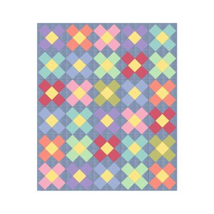 Easy Flower Baby Quilt Pattern: Scrap Fabric Friendly (PDF Pattern) The finished measures 40” x 48”.