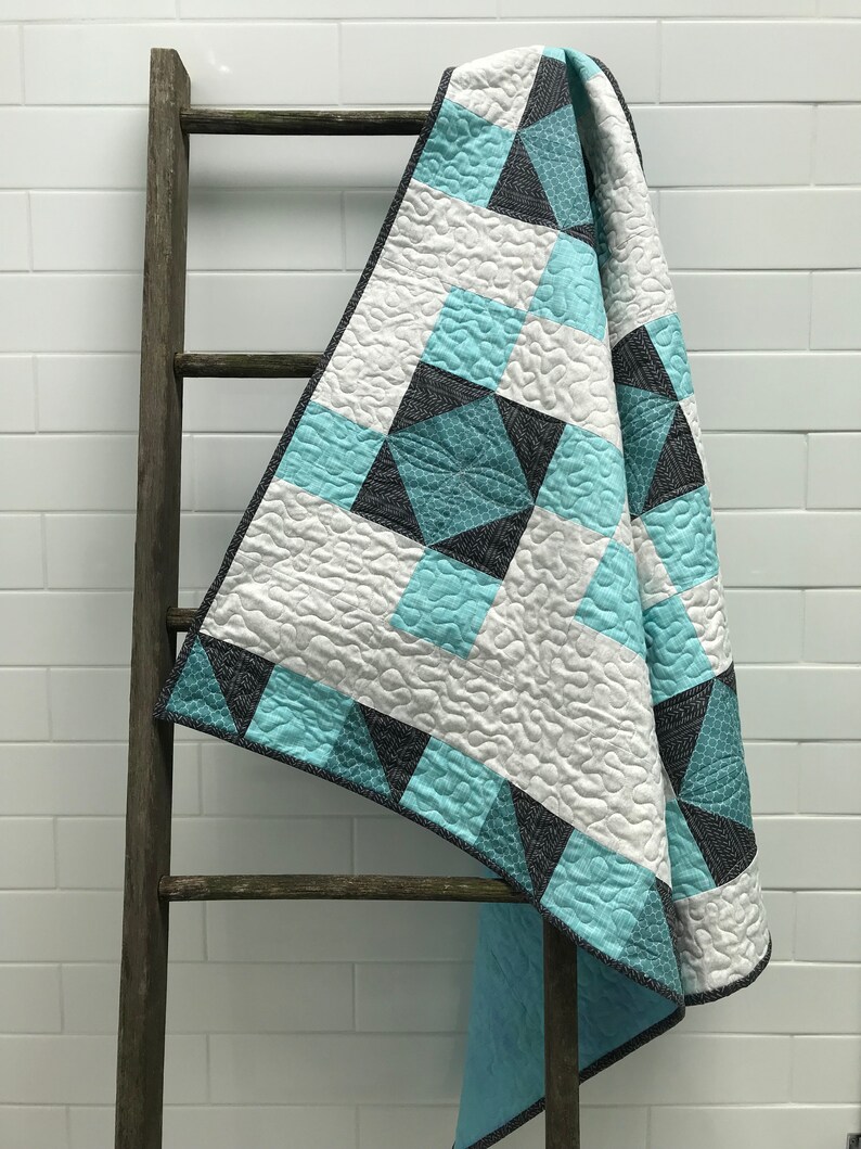 PDF Easy Modern Baby Quilt Pattern Crib Size PDF Download Etsy Canada