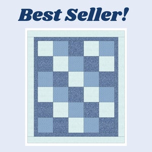 DIY Digital Download Gift, PDF Simply Squares Baby Quilt Pattern