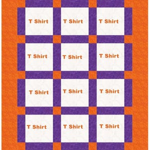 Bed Party PDF T-Shirt Quilt Pattern: Create 12-inch T-shirt blocks for a Twin Size Quilt measuring 64&quot; x 79&quot;,  Donna Westerkamp, DW1545,