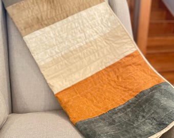 Minimalistisch gestreept babyquiltpatroon (pdf-patroon)