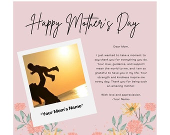 Tarjeta del Día de las Madres / regalo para mamá / Día de las Madres / Regalo de las Abuelas / Feliz Día de las Madres