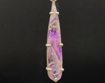 Amethyst Super Seven pendant in sterling silver