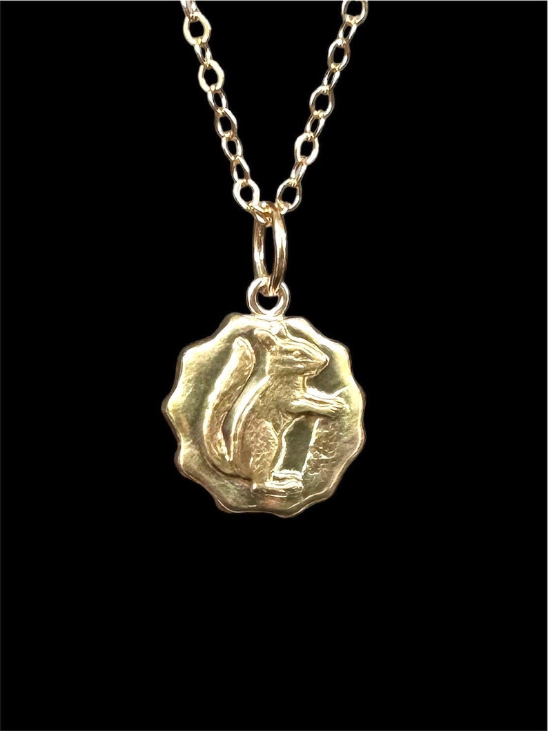 Chipmunk Gold Charm, 14K