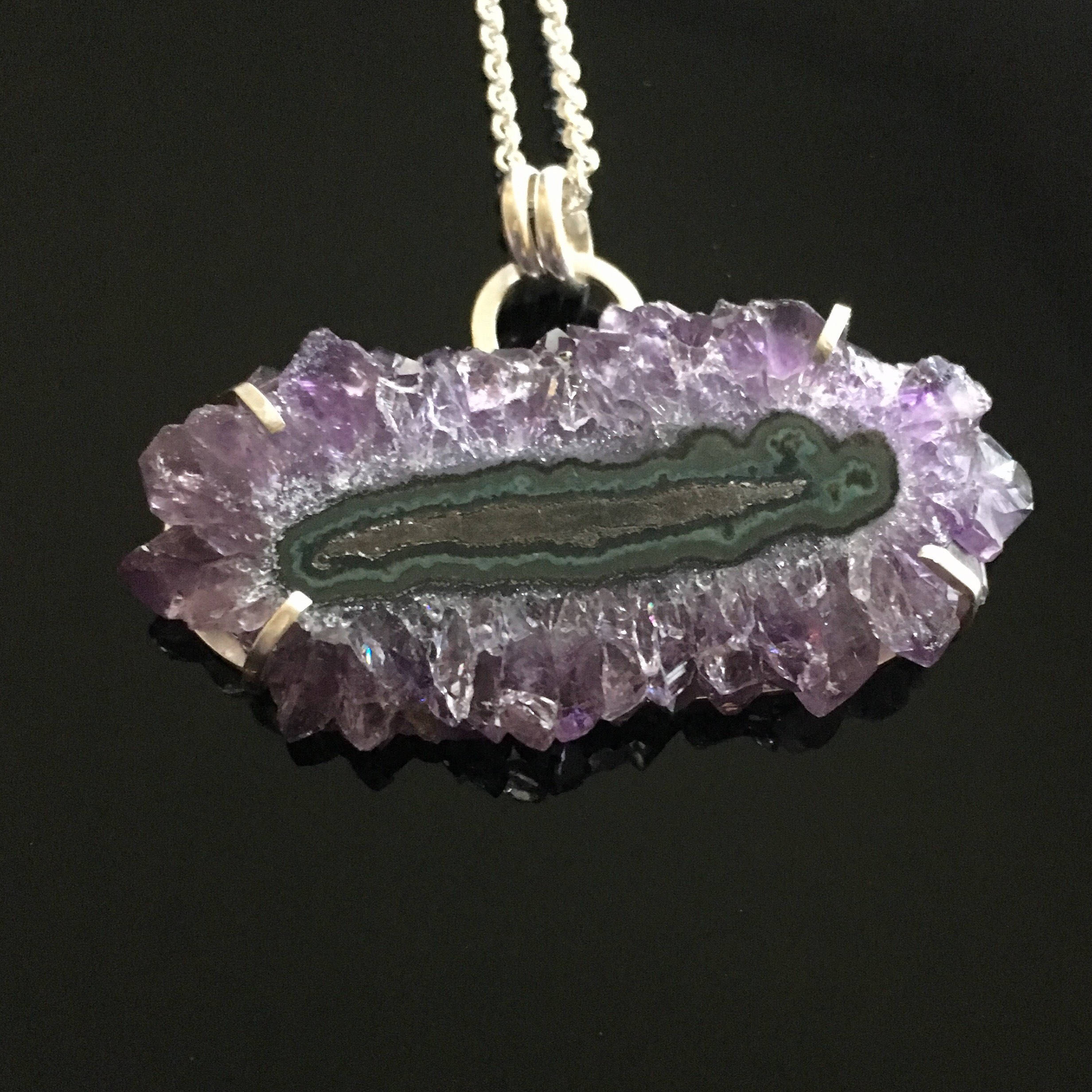 amethyst crystal pendant amethyst crystal pendant