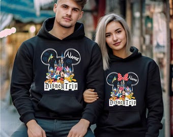 Custom Disney Paris 2026 Hoodies, Personalised Family Trip Sweartshirt, Disneyland Paris Hoodie,  Disneyland Hoodie 2026, Unisex Family Trip