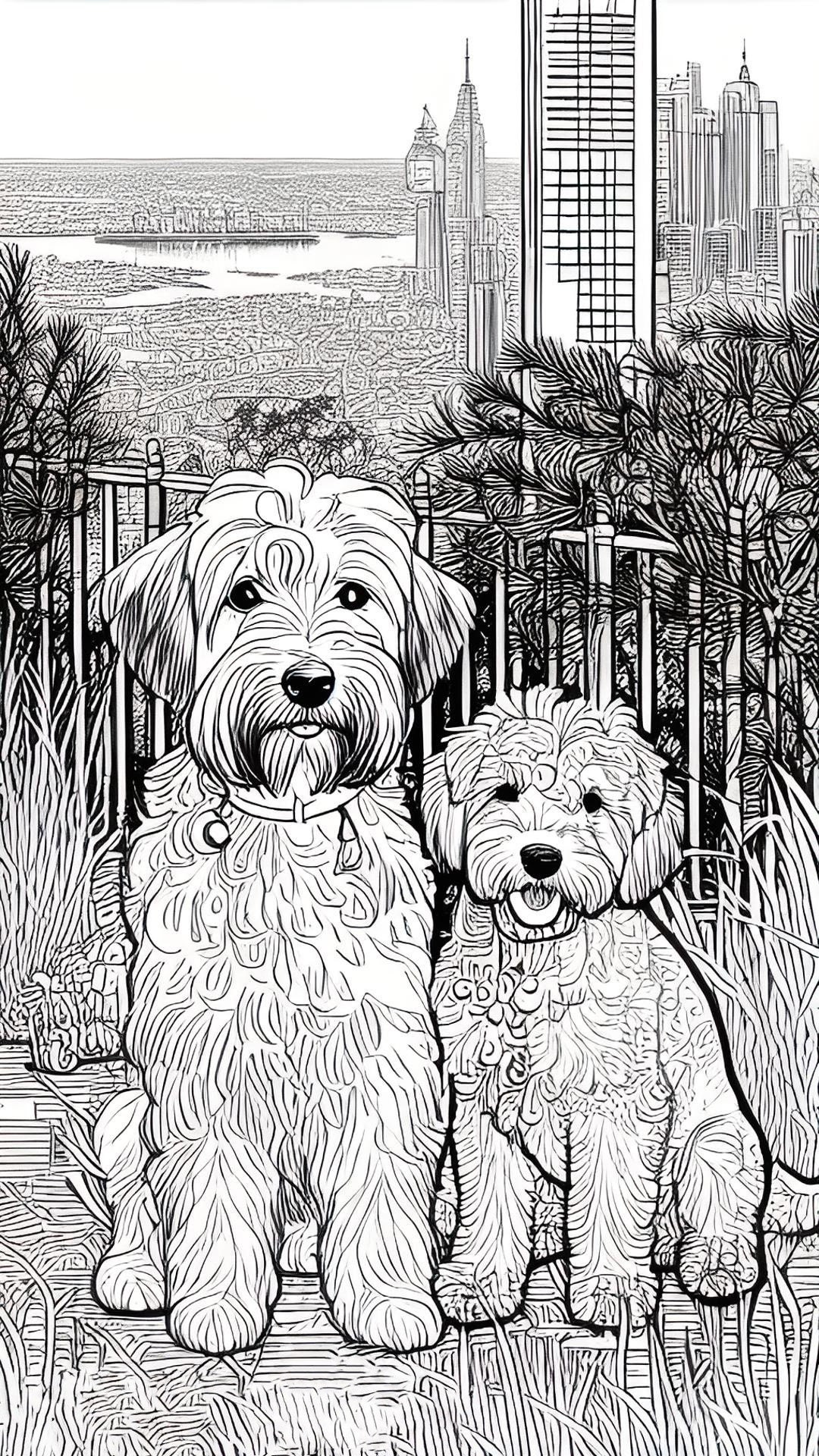 Detailed Dog Breeds Coloring Book: Cockapoos, Goldendoodles (printable ...