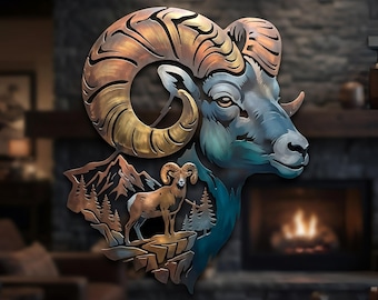 Bighorn Sheep Lamb Portrait (great for Baby's Room) - Etsy