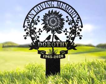 Personalized Memorial Plaque Stake, In Loving Memory Gift , Memorial Gifts for Loss of Mother , Symphaty Gift Loss Of Father , Memorial Sign