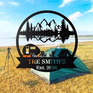 Your Camping Metal Sign Custom, Custom Camper Sign, Campsite Sign ...