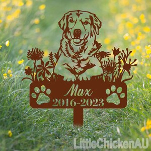 Labrador Retriever Memorial Stake Stake Personalized, Pet Grave Markers Sign, Dog With Stake, Pet Loss Gift, Sympathy Sign,Remembrance Stake