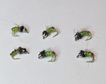 Tungsten Bead Head Caddis Pupa Fly, Hand Tied Nymph (Sizes 10-18)