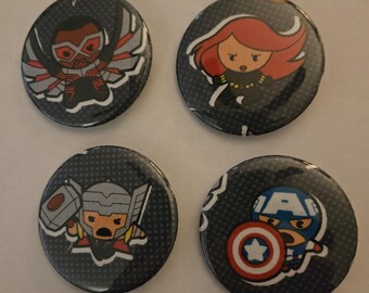 アベンジャーズ アイコン ピンバッジセット – マーベルをモチーフに 