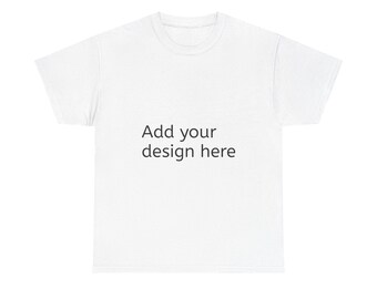Customizable Unisex Heavy Cotton Tee – Design Your Own Shirt