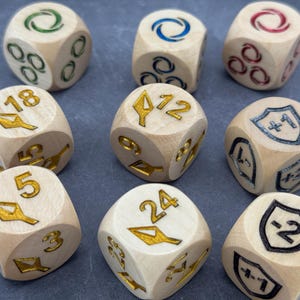 Flesh and Blood - SINGLE Dice 25 mm COLOR (Attack, Ressource, Equipment)