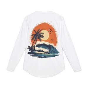 Classic Surf Rash Guard | 70s Aesthetic Sun Shirt | Veridian Surf Co. | UPF 50+ Long Sleeve Tee | Summer Beach Apparel