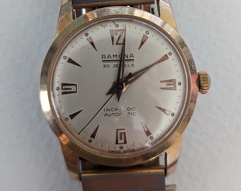 Vintage Ramona gentleman's watch felsa 1560 - 30 Jewel Swiss Automatic movement