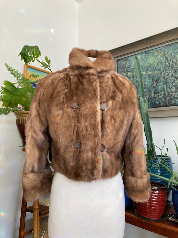 Mink Coat, MOD, Size M, Bolero Jacket, Size 6, Mi… - image 1