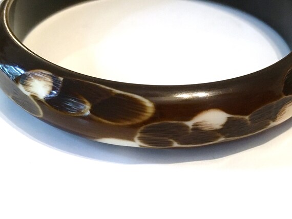 Bakelite bangle//coffee brown bakelite bangle//Bro