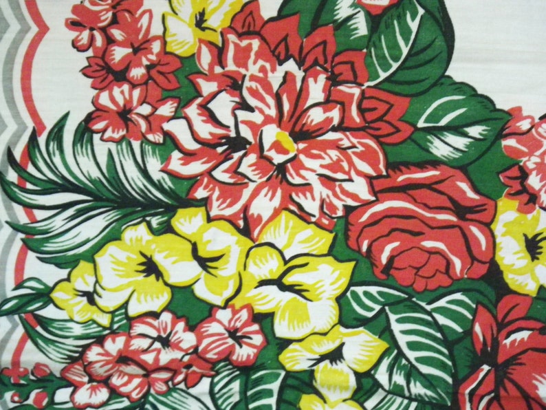 Tablecloth FloralFlowers 50 x 50 Made in Japan