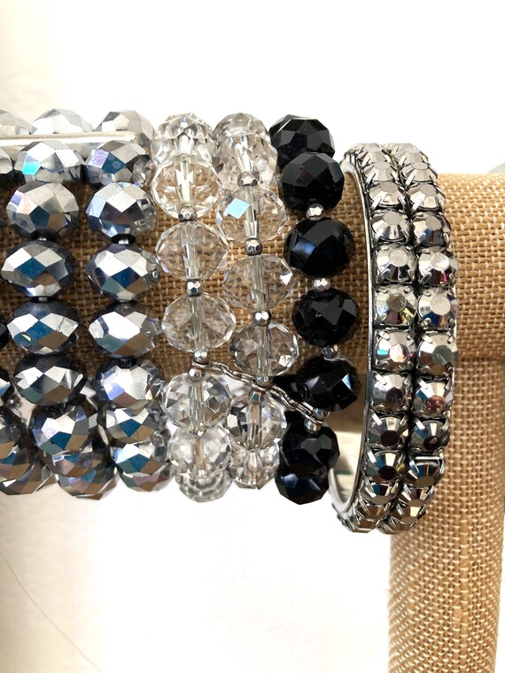 12, Bracelet Stack, Bangles, CRYSTALS - image 4