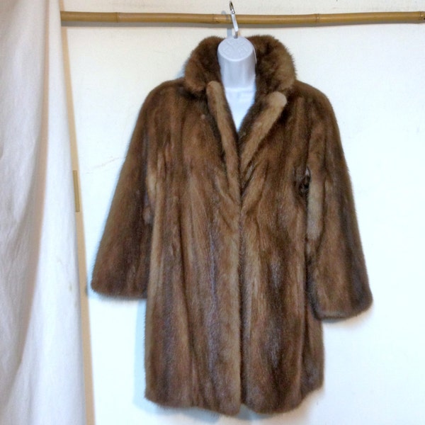 Sable Fur Coat // 90s // Size 12