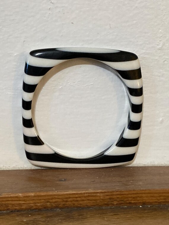 Lea Stein bangle, MOD bangle, Laminated Lucite Ba… - image 1