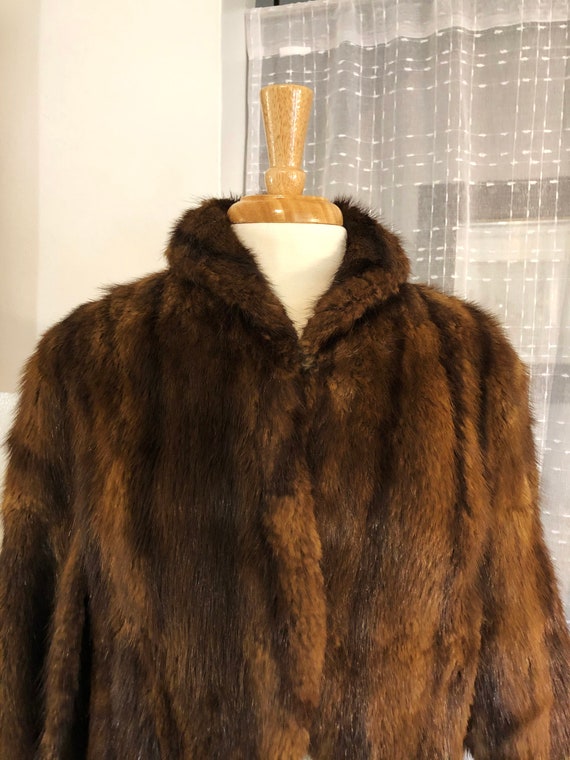 Mink Fur Cape, Size 6 to 8, Mink Capelet, 50s Fur… - image 3