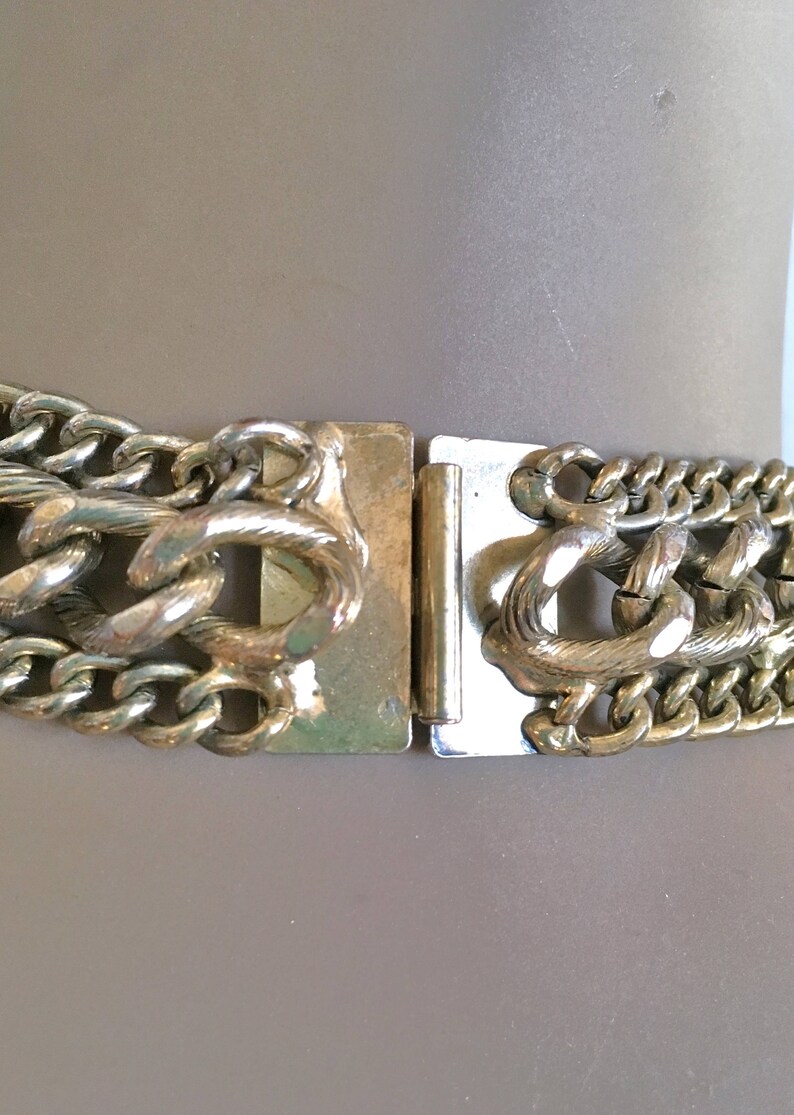 Brutalist Copper Chain Soldered Necklace Vintage 50s