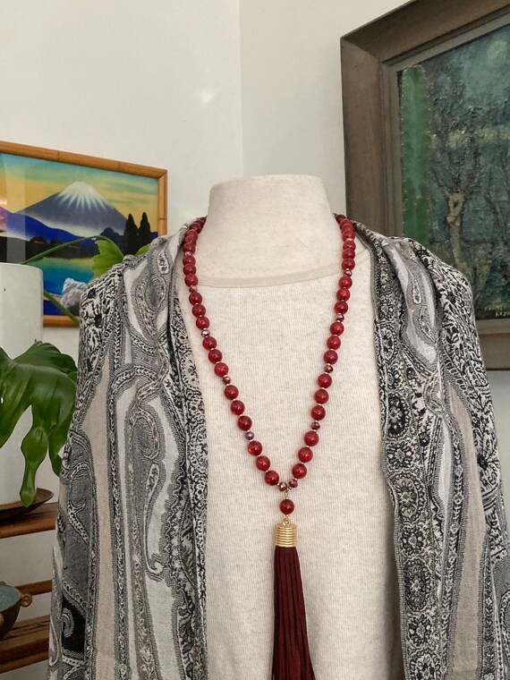 3/ Layered Necklaces/ Red and Gold Necklaces/ Nec… - image 7
