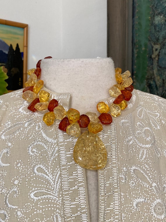 BIG/ Chunky Amber Necklace / Baltic Amber