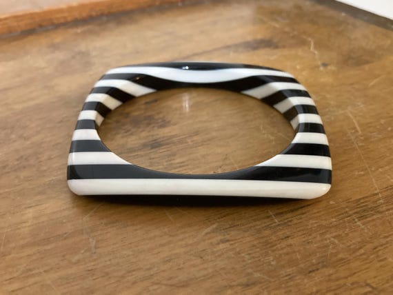 Lea Stein bangle, MOD bangle, Laminated Lucite Ba… - image 4