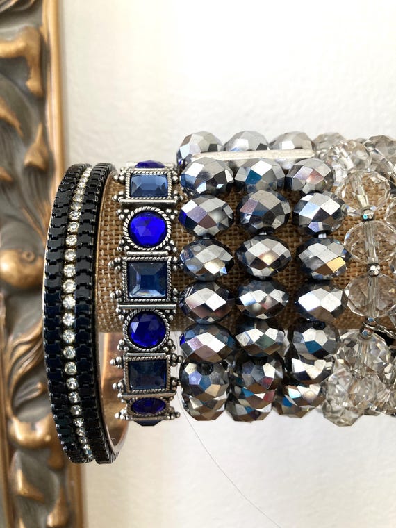 12, Bracelet Stack, Bangles, CRYSTALS - image 3