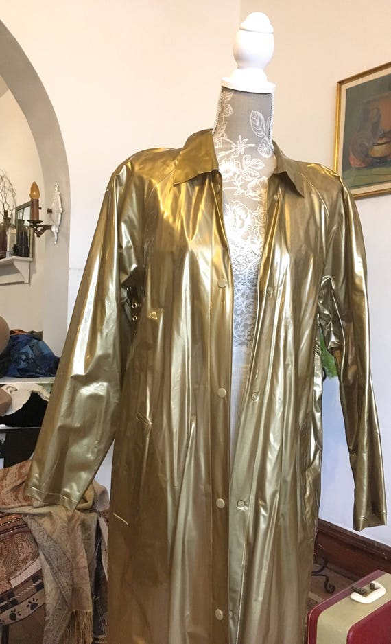 long gold coat