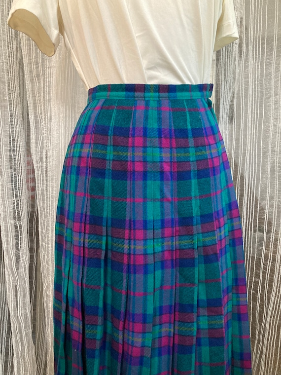 Pendleton Wool Skirt/ Size S/ PLAID!/  Made in th… - image 2