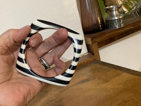 Lea Stein bangle, MOD bangle, Laminated Lucite Ba… - image 6